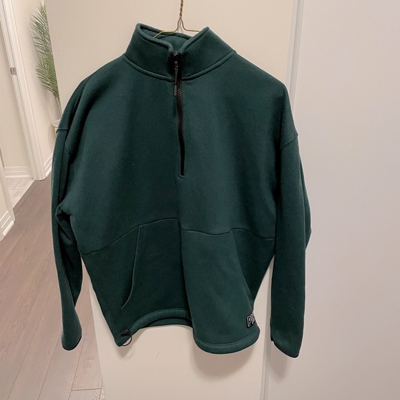 PINK Victoria Secret Half Zip Pullover Sweatshirt - Picture 1 of 5